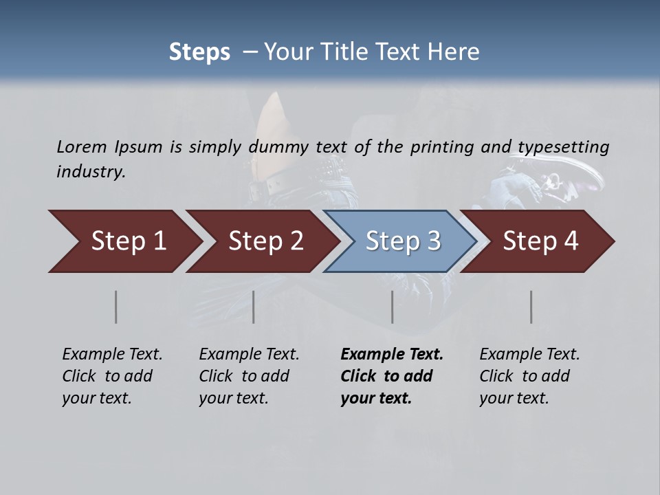 Jump Movement Woman PowerPoint Template