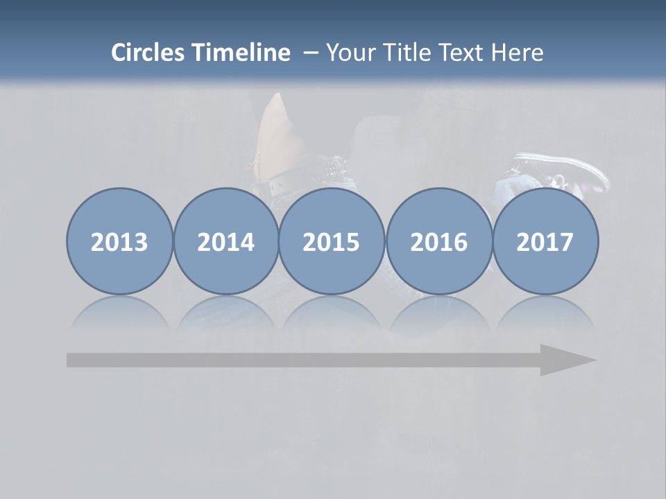 Jump Movement Woman PowerPoint Template