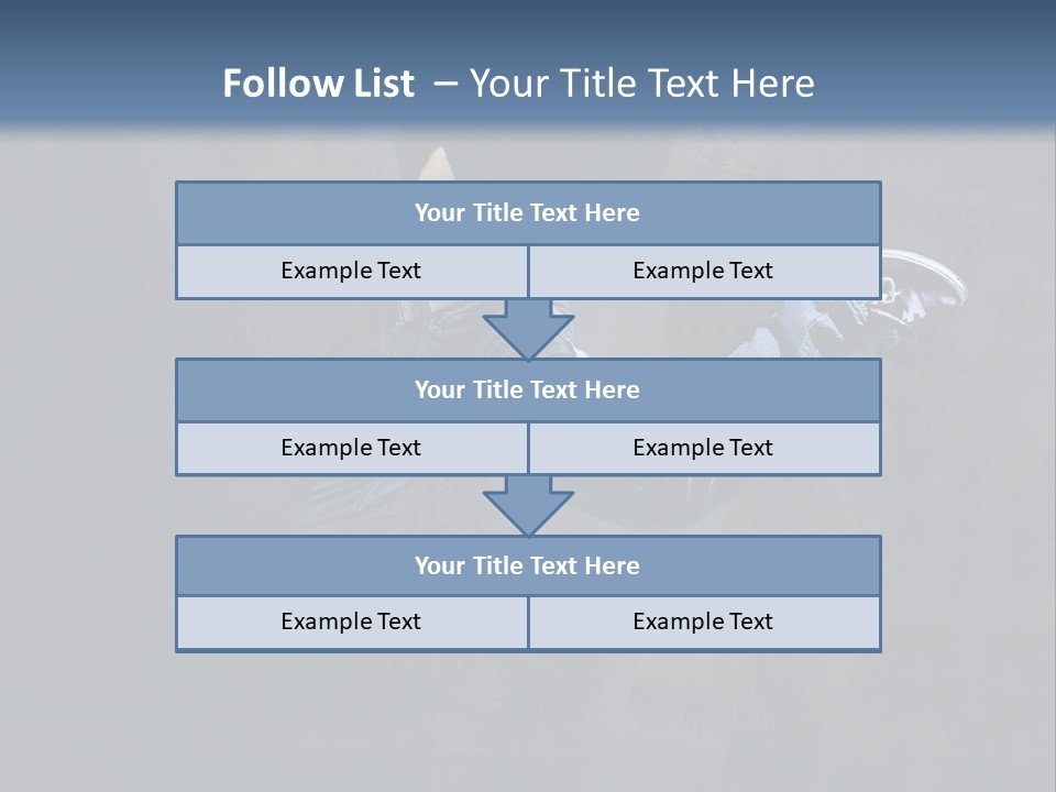 Jump Movement Woman PowerPoint Template