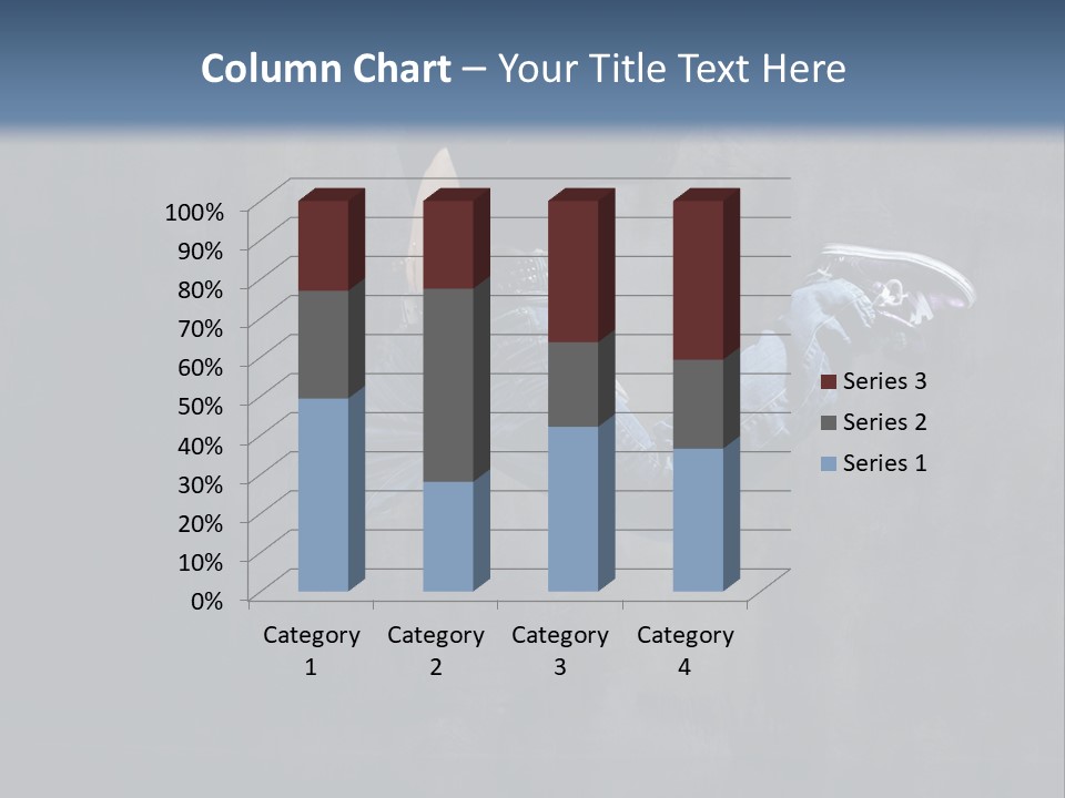 Jump Movement Woman PowerPoint Template