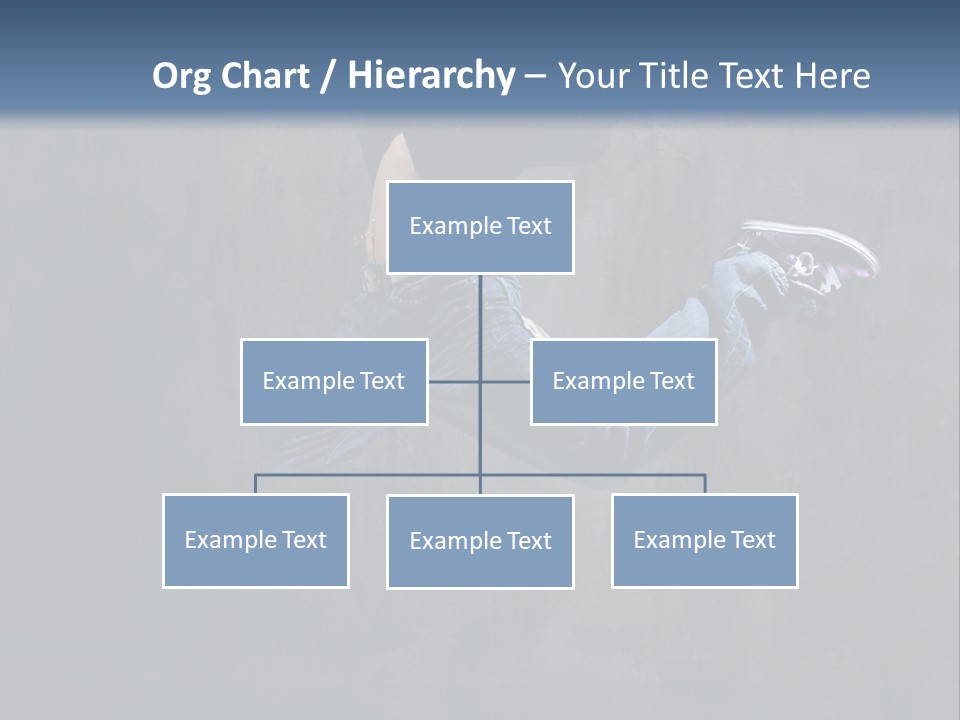 Jump Movement Woman PowerPoint Template