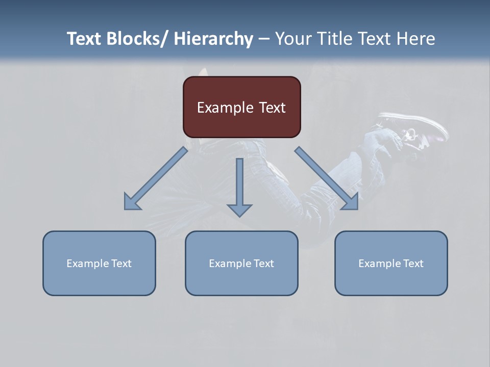 Jump Movement Woman PowerPoint Template