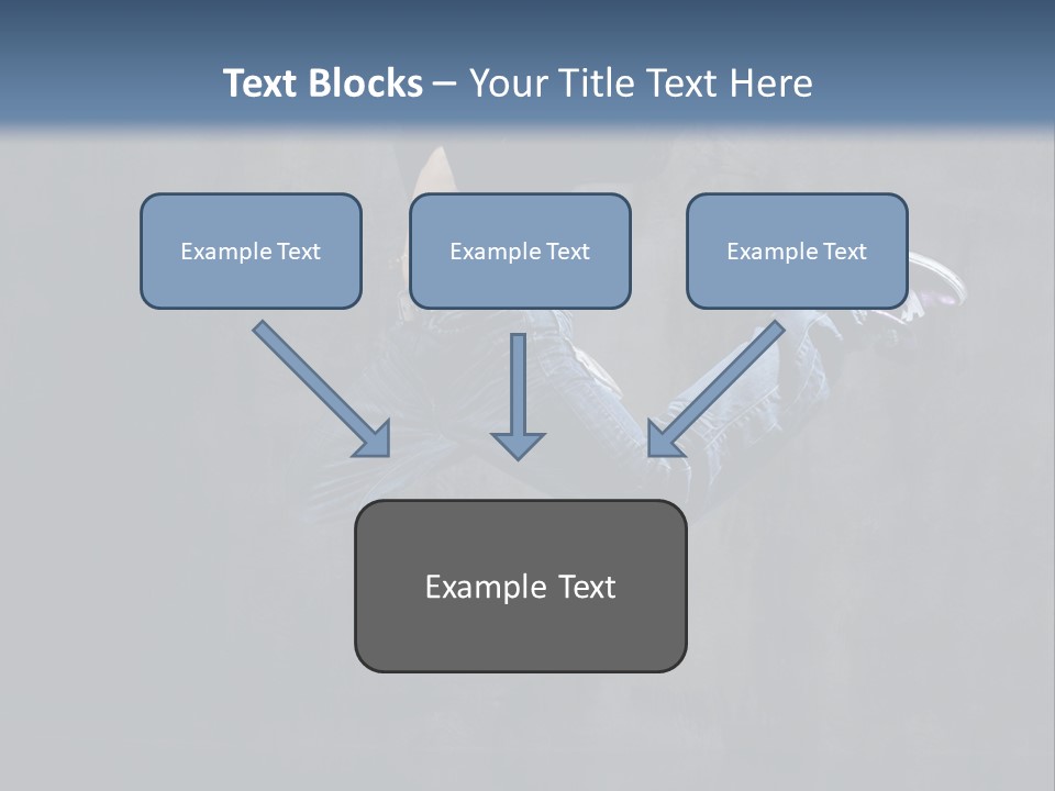 Jump Movement Woman PowerPoint Template