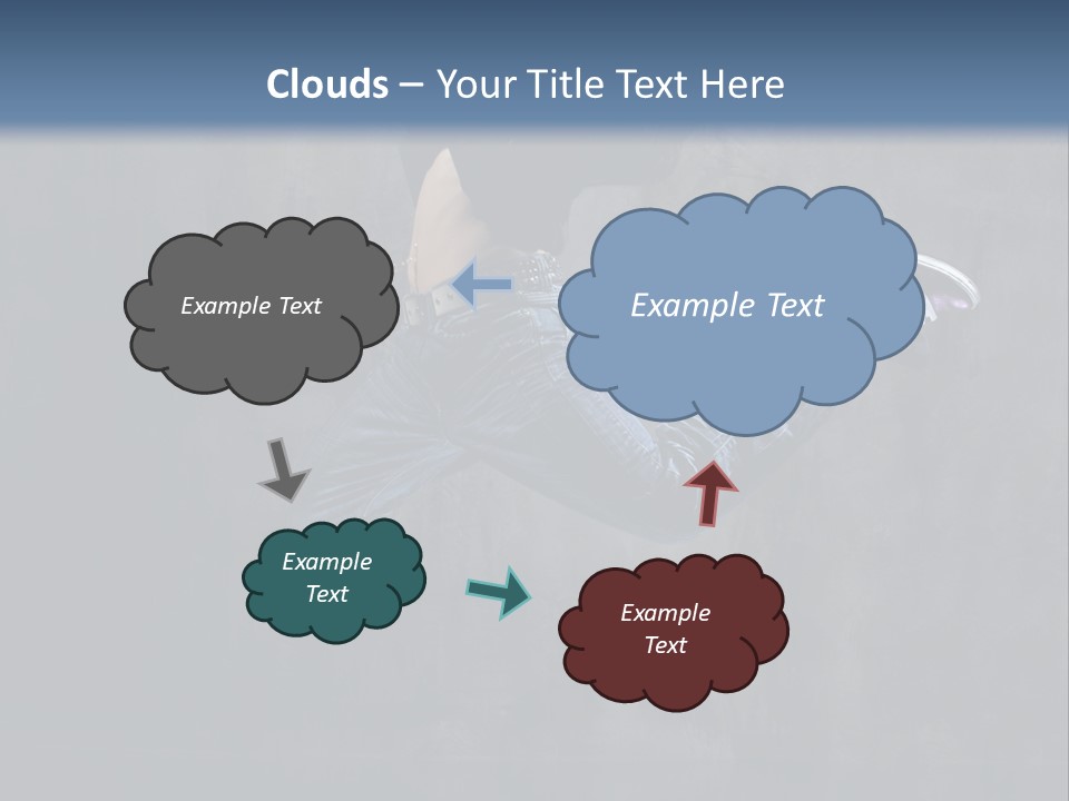 Jump Movement Woman PowerPoint Template