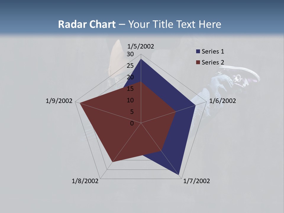 Jump Movement Woman PowerPoint Template