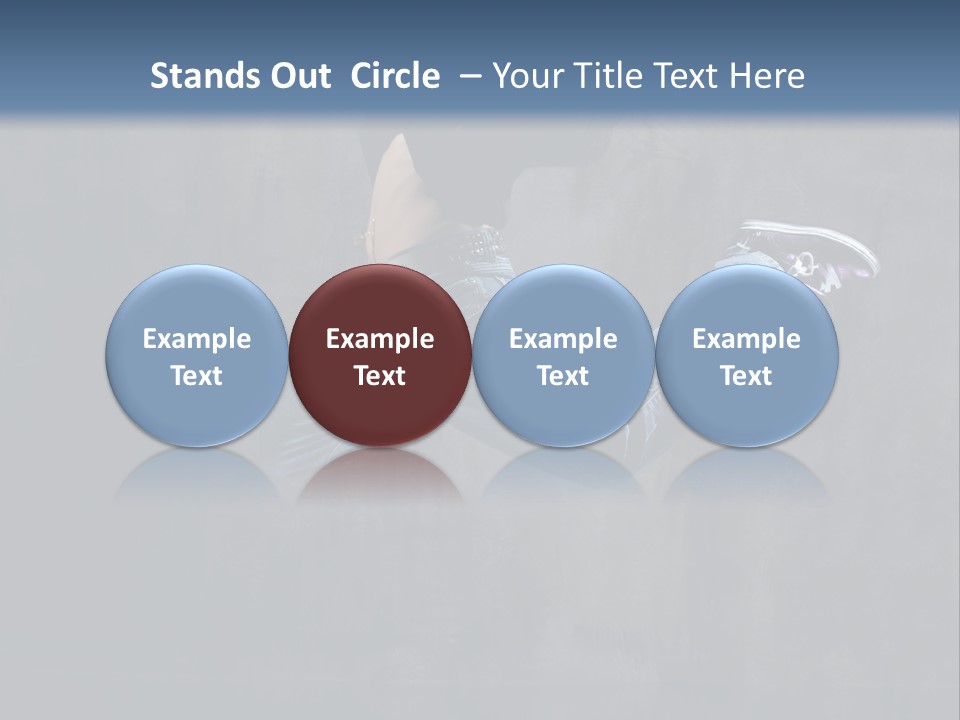 Jump Movement Woman PowerPoint Template