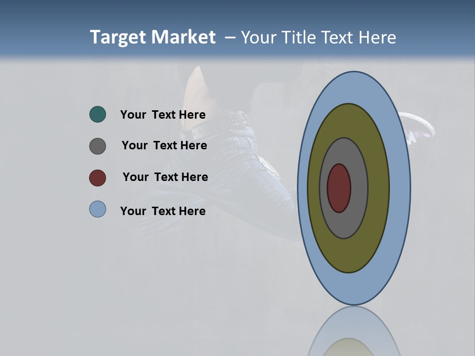 Jump Movement Woman PowerPoint Template