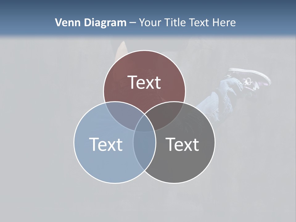 Jump Movement Woman PowerPoint Template