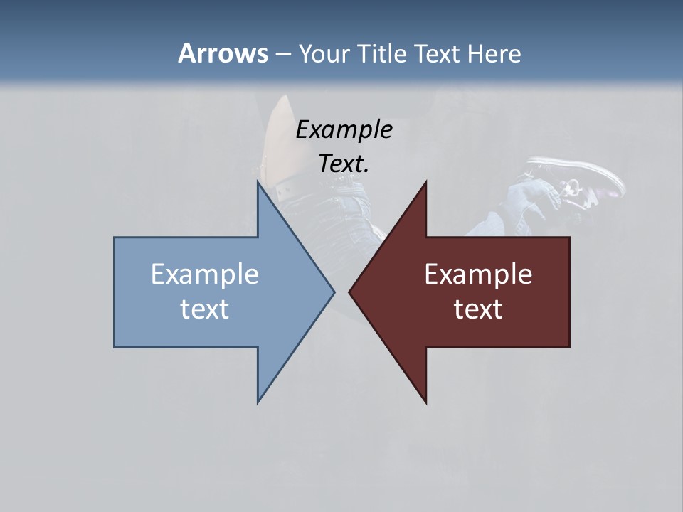 Jump Movement Woman PowerPoint Template