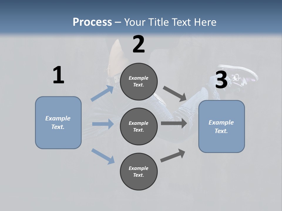 Jump Movement Woman PowerPoint Template
