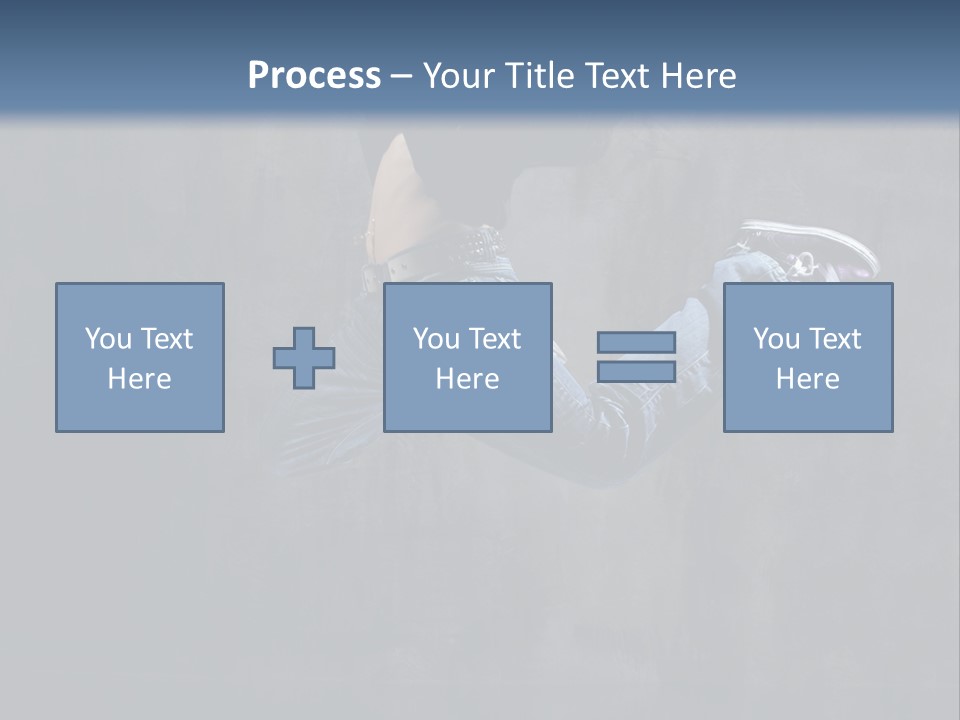 Jump Movement Woman PowerPoint Template