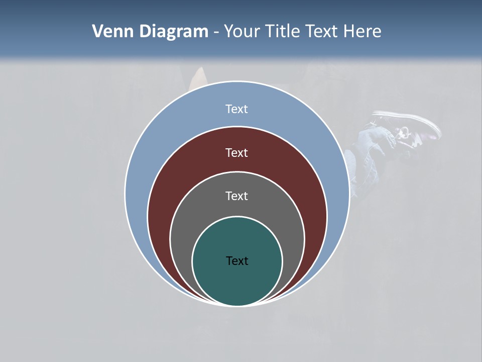 Jump Movement Woman PowerPoint Template