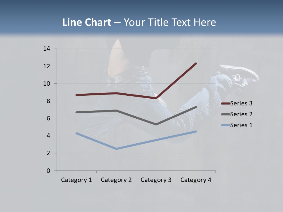 Jump Movement Woman PowerPoint Template