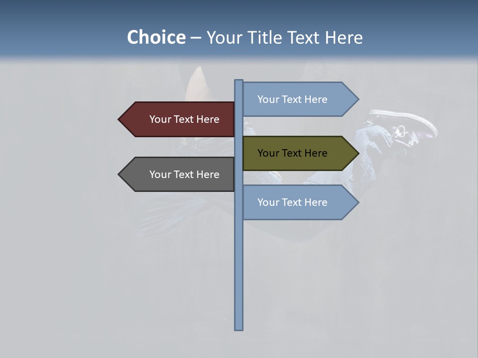 Jump Movement Woman PowerPoint Template
