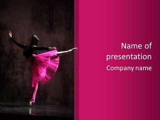 Dancer Vertical Moving PowerPoint Template