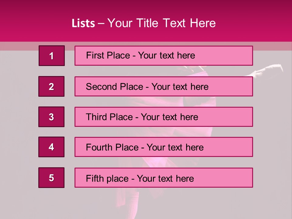 Dancer Vertical Moving PowerPoint Template