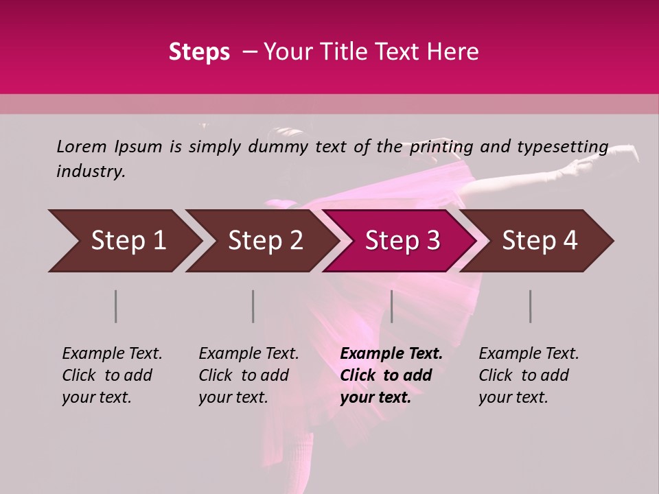 Dancer Vertical Moving PowerPoint Template