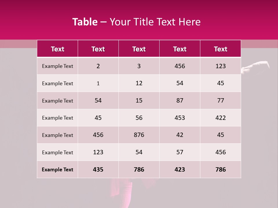 Dancer Vertical Moving PowerPoint Template