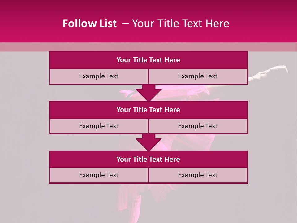 Dancer Vertical Moving PowerPoint Template