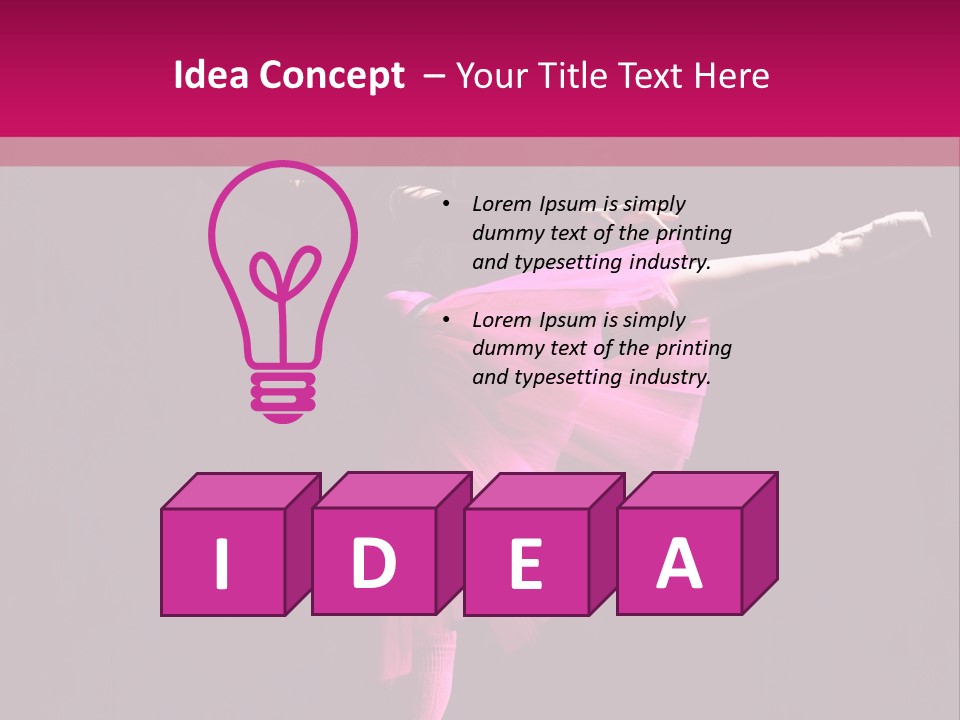 Dancer Vertical Moving PowerPoint Template