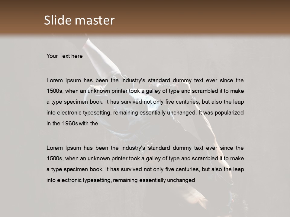 Pose Stunt Elegance PowerPoint Template