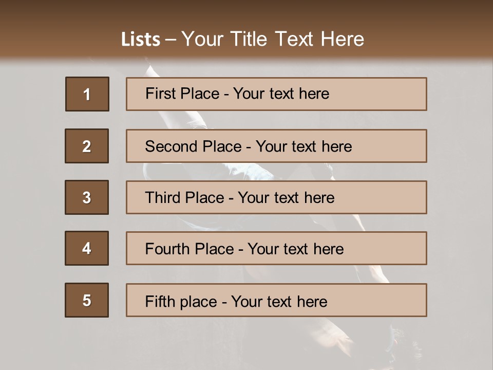 Pose Stunt Elegance PowerPoint Template