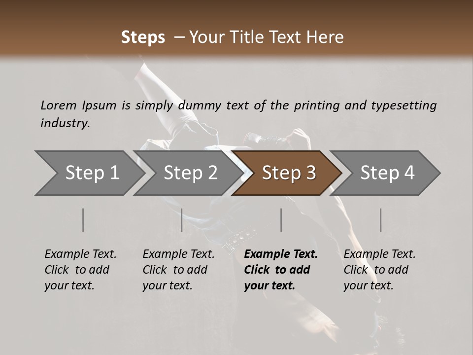 Pose Stunt Elegance PowerPoint Template