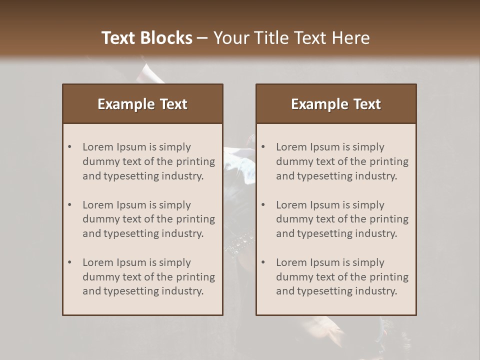 Pose Stunt Elegance PowerPoint Template