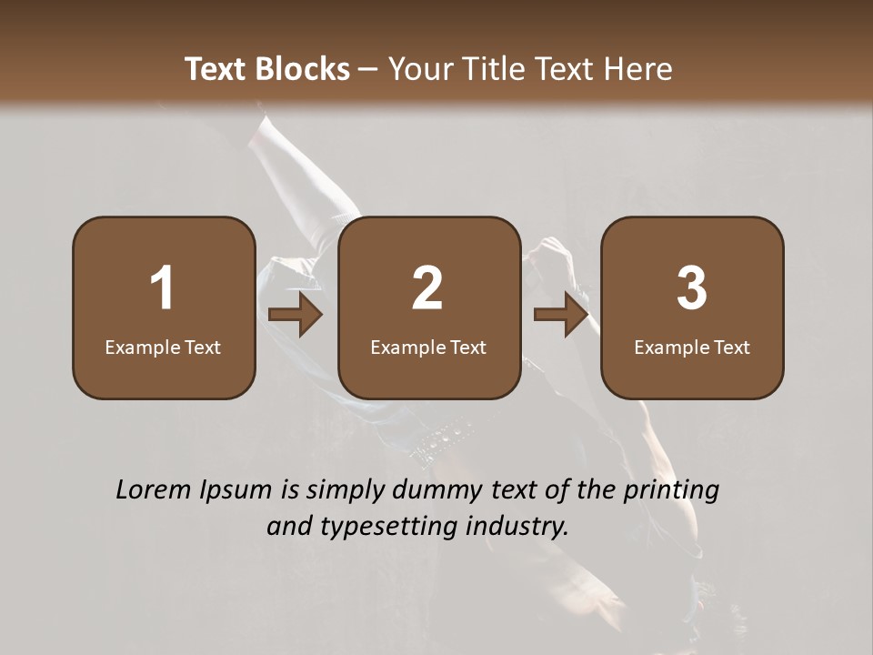 Pose Stunt Elegance PowerPoint Template