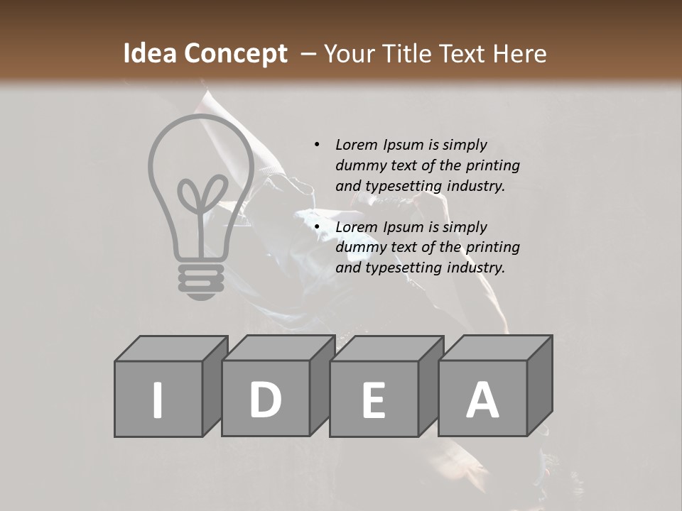 Pose Stunt Elegance PowerPoint Template