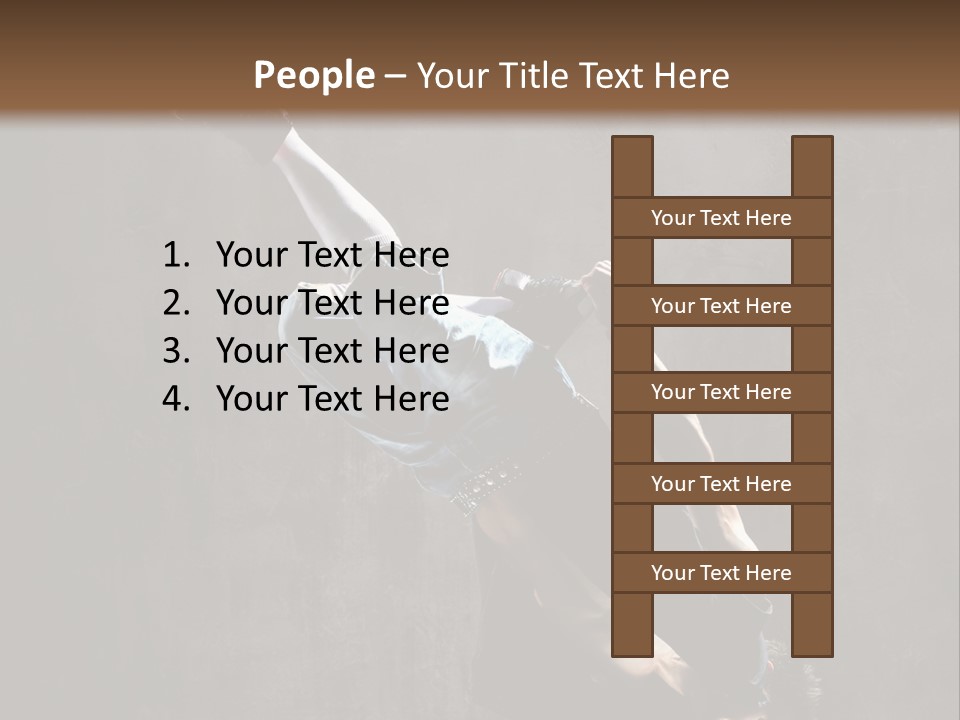 Pose Stunt Elegance PowerPoint Template