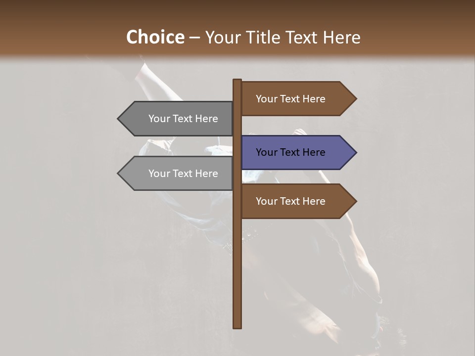 Pose Stunt Elegance PowerPoint Template