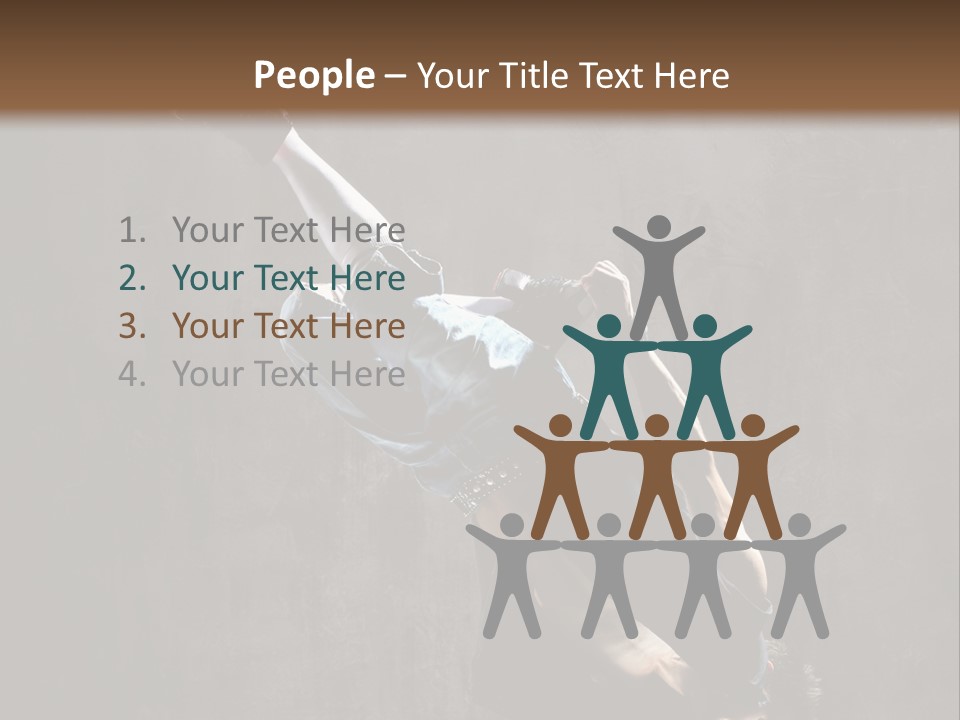 Pose Stunt Elegance PowerPoint Template