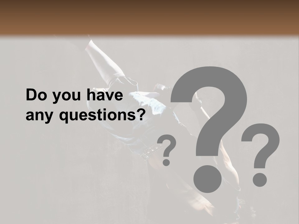 Pose Stunt Elegance PowerPoint Template