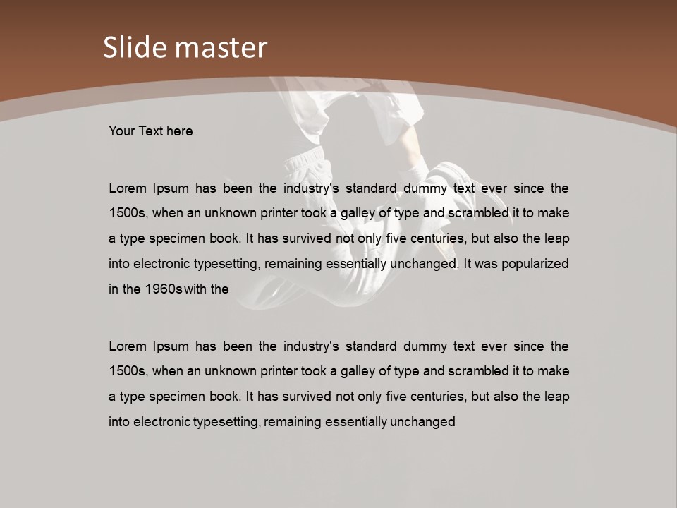 Performer Motion Breakdancer PowerPoint Template