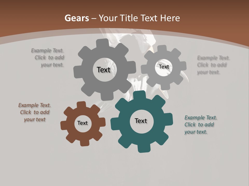 Performer Motion Breakdancer PowerPoint Template