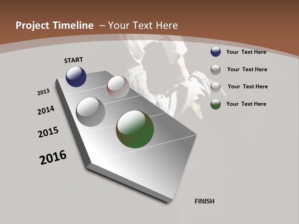 Performer Motion Breakdancer PowerPoint Template