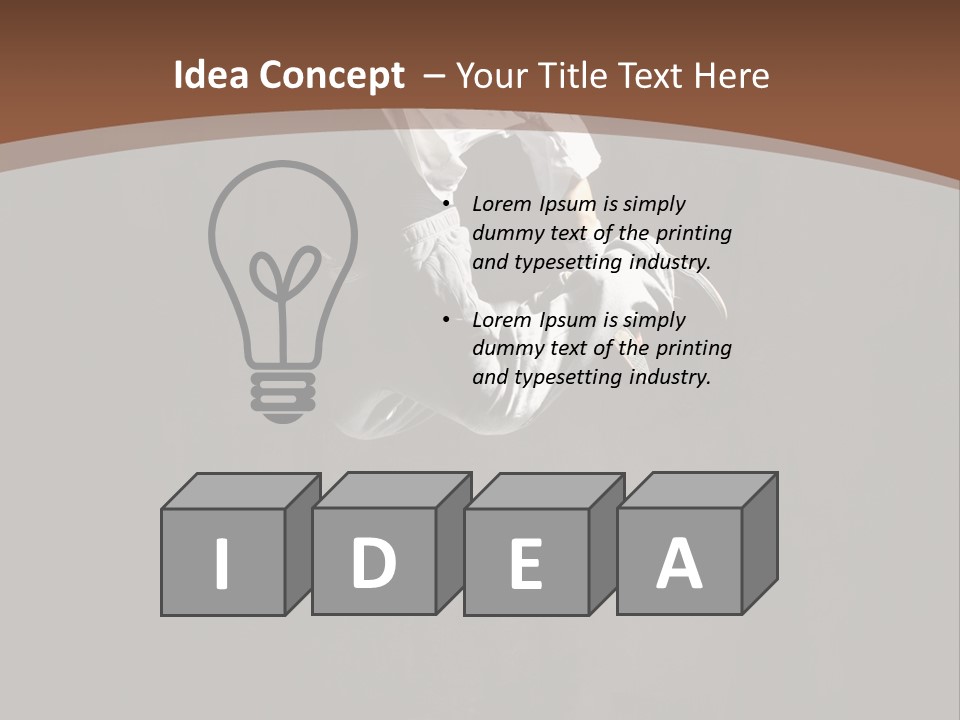 Performer Motion Breakdancer PowerPoint Template