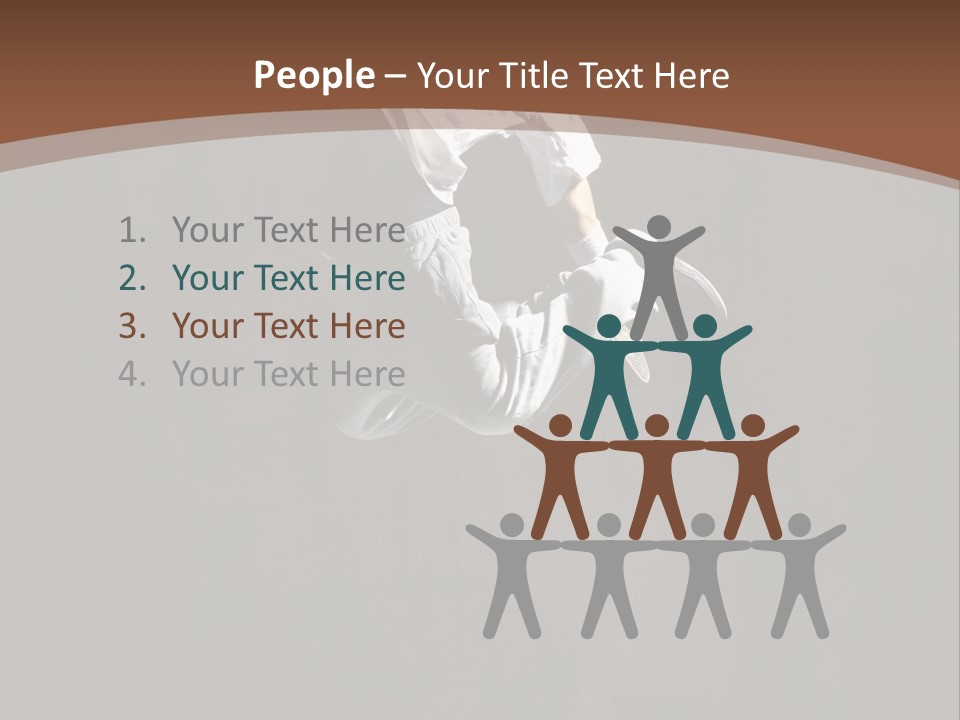 Performer Motion Breakdancer PowerPoint Template