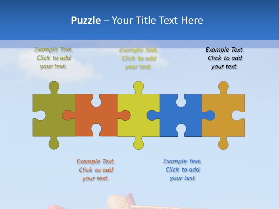 Picnic Basket And Wine PowerPoint Template