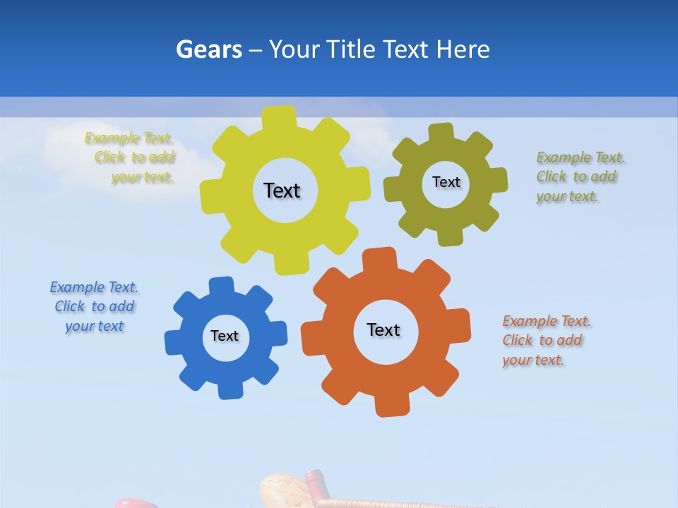 Picnic Basket And Wine PowerPoint Template