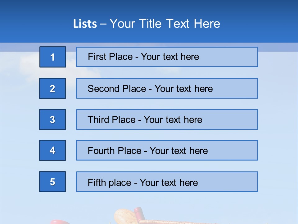 Picnic Basket And Wine PowerPoint Template