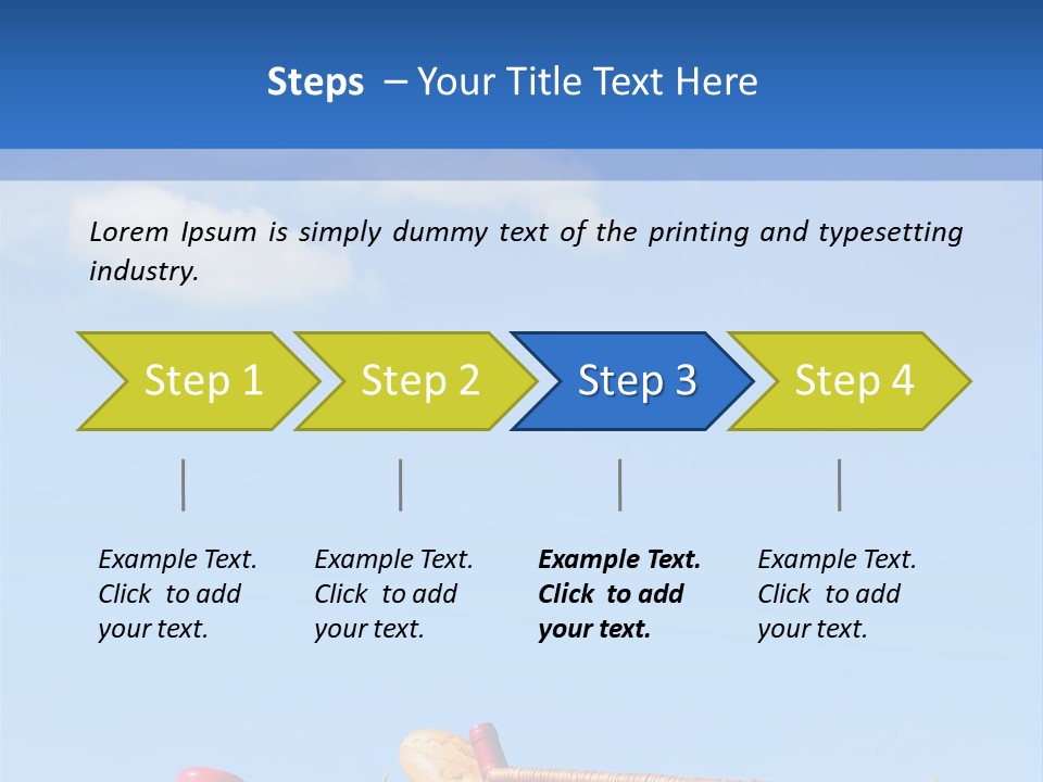 Picnic Basket And Wine PowerPoint Template