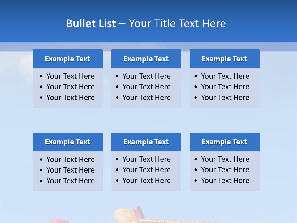 Picnic Basket And Wine PowerPoint Template