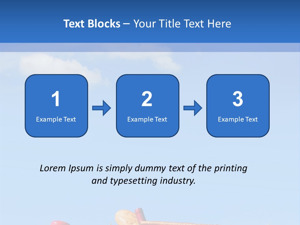 Picnic Basket And Wine PowerPoint Template