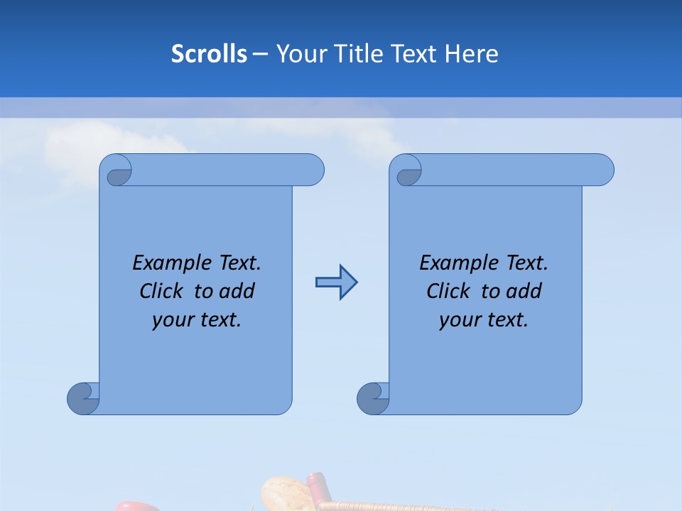 Picnic Basket And Wine PowerPoint Template