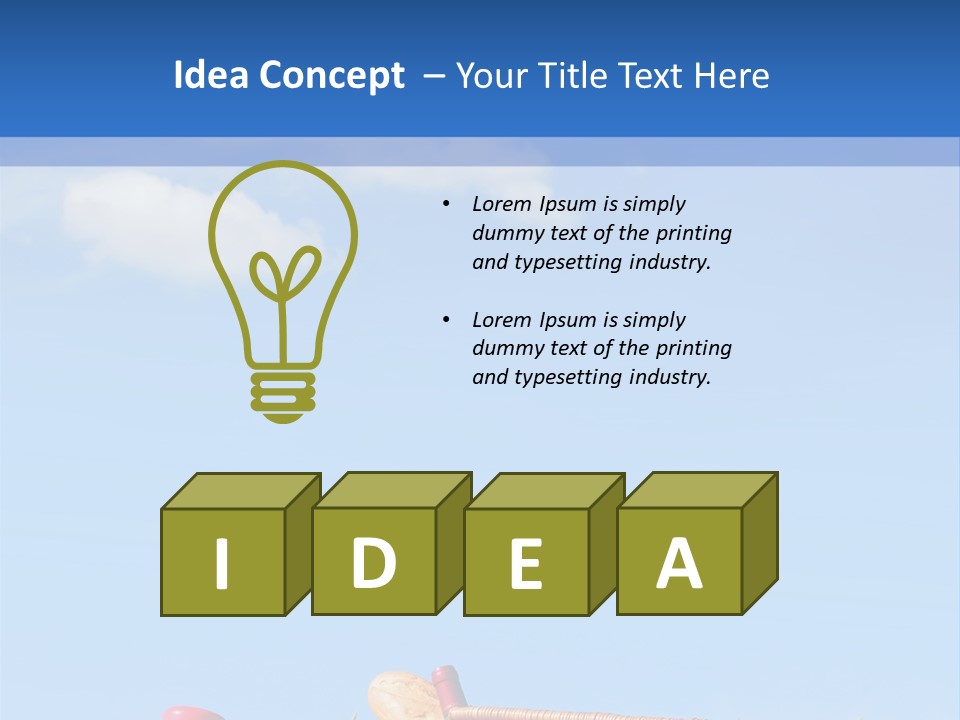 Picnic Basket And Wine PowerPoint Template