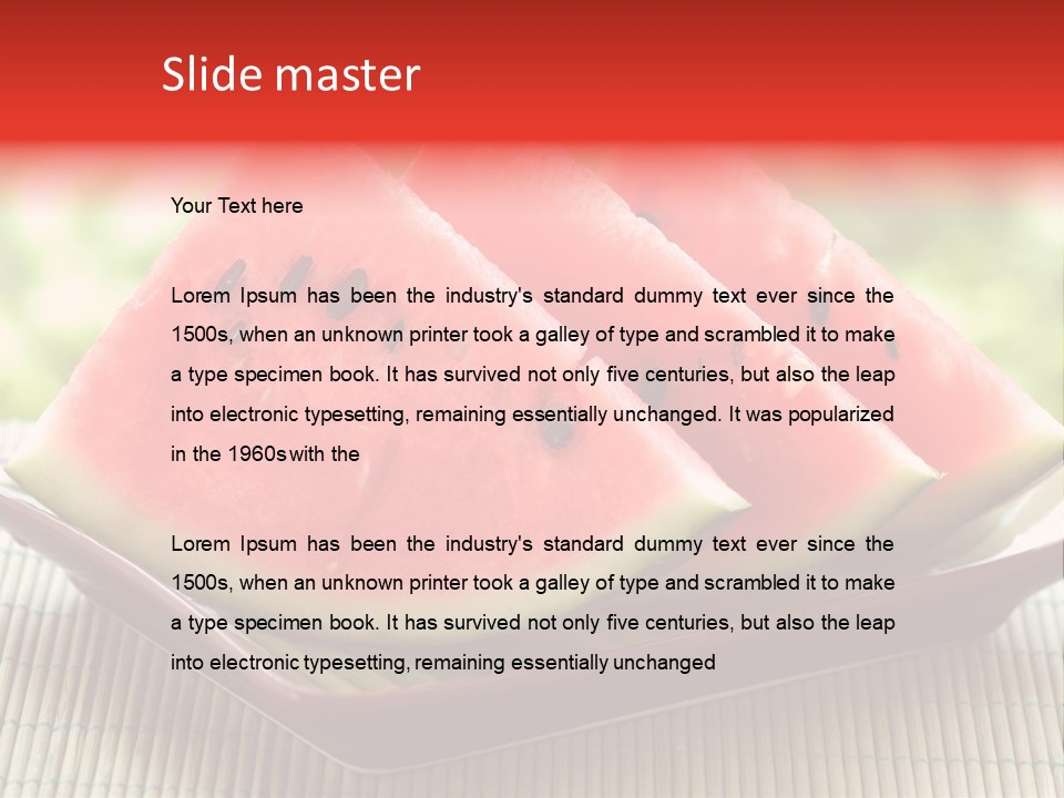Watermelon PowerPoint Template