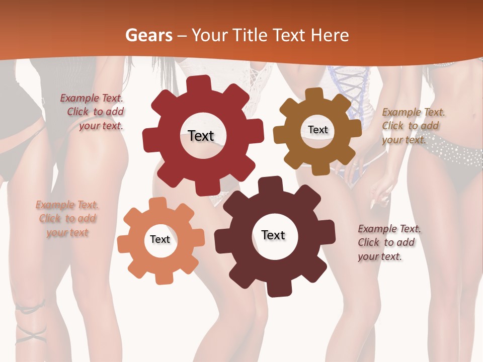 Girl Body Parts PowerPoint Template