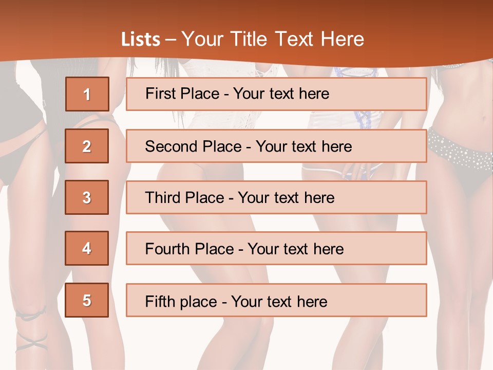 Girl Body Parts PowerPoint Template